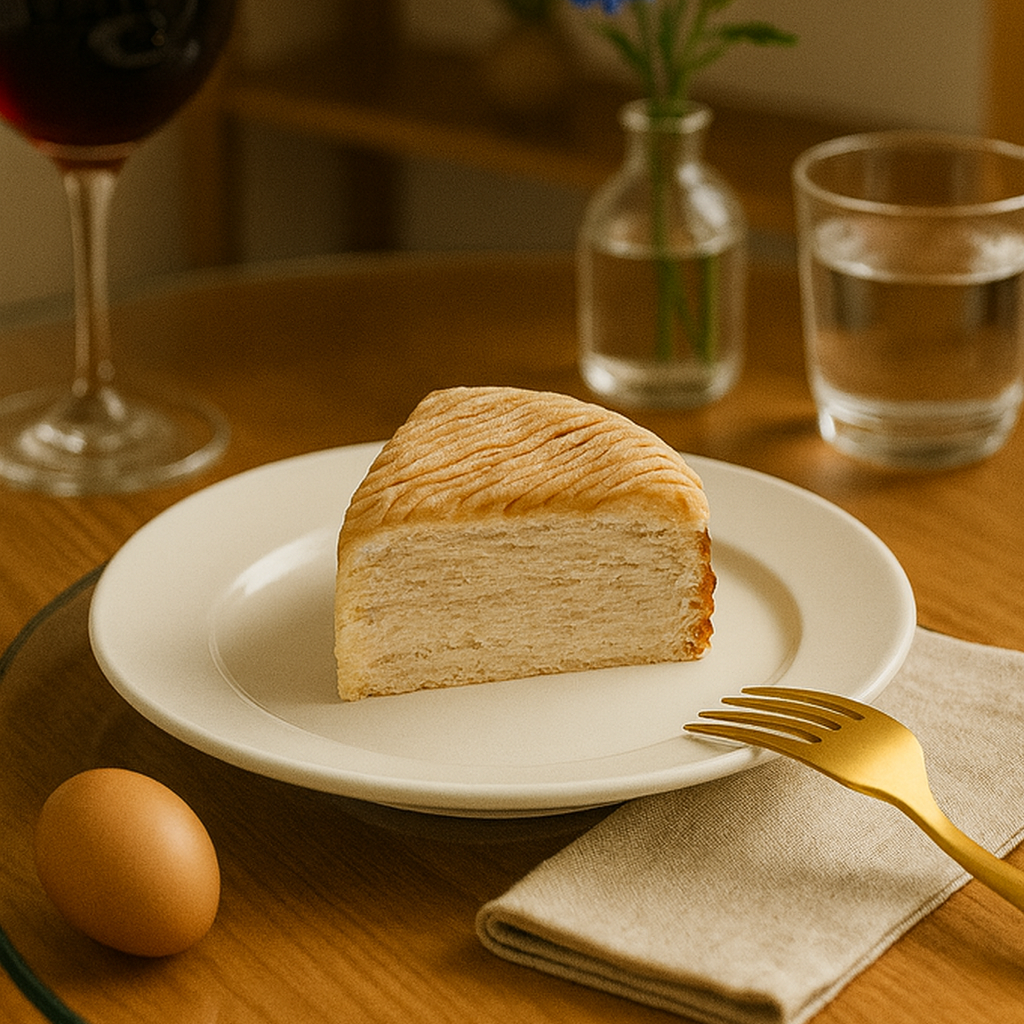 Caramel Chestnuts Mille Crepe