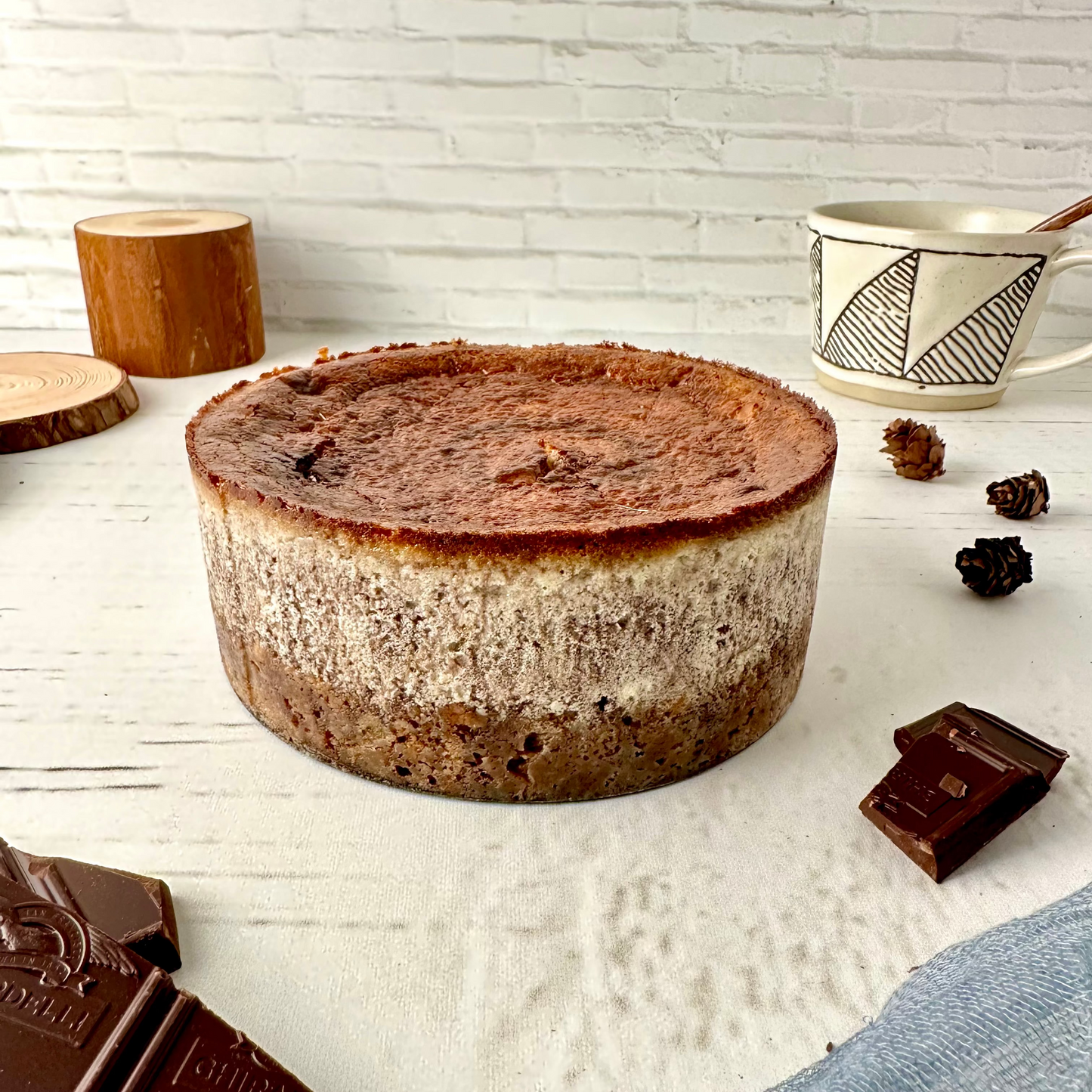 Basque Cheesecake: Chocolate with a Super Crunch Base