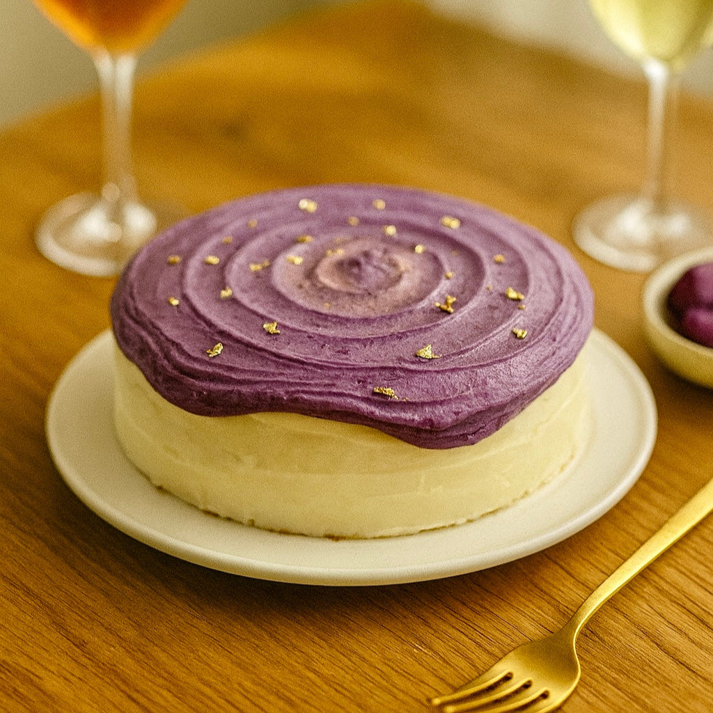 Purple Coconut Mille Crepe Cake