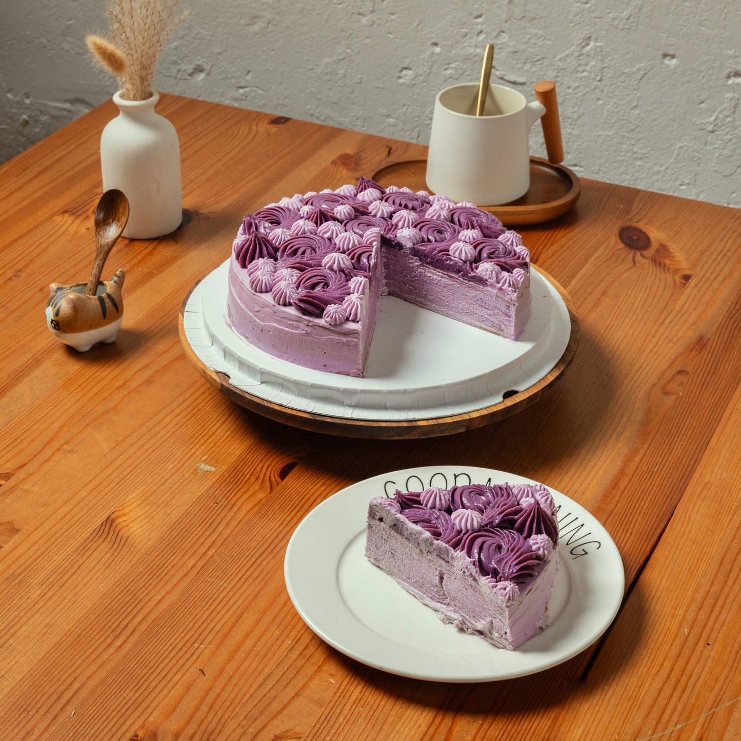 Purple Yam with Coconut Mille Crepe