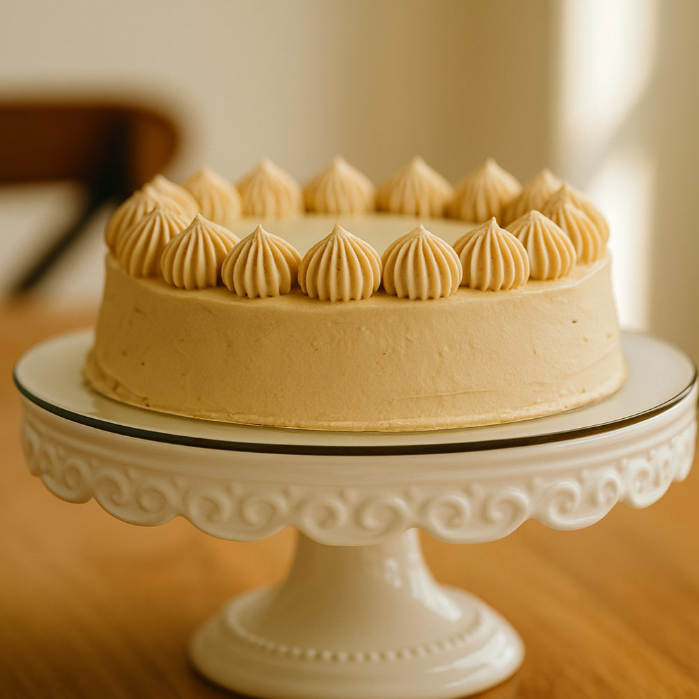 Coffee & Purple Sweet Potato Mille Crêpe Cake