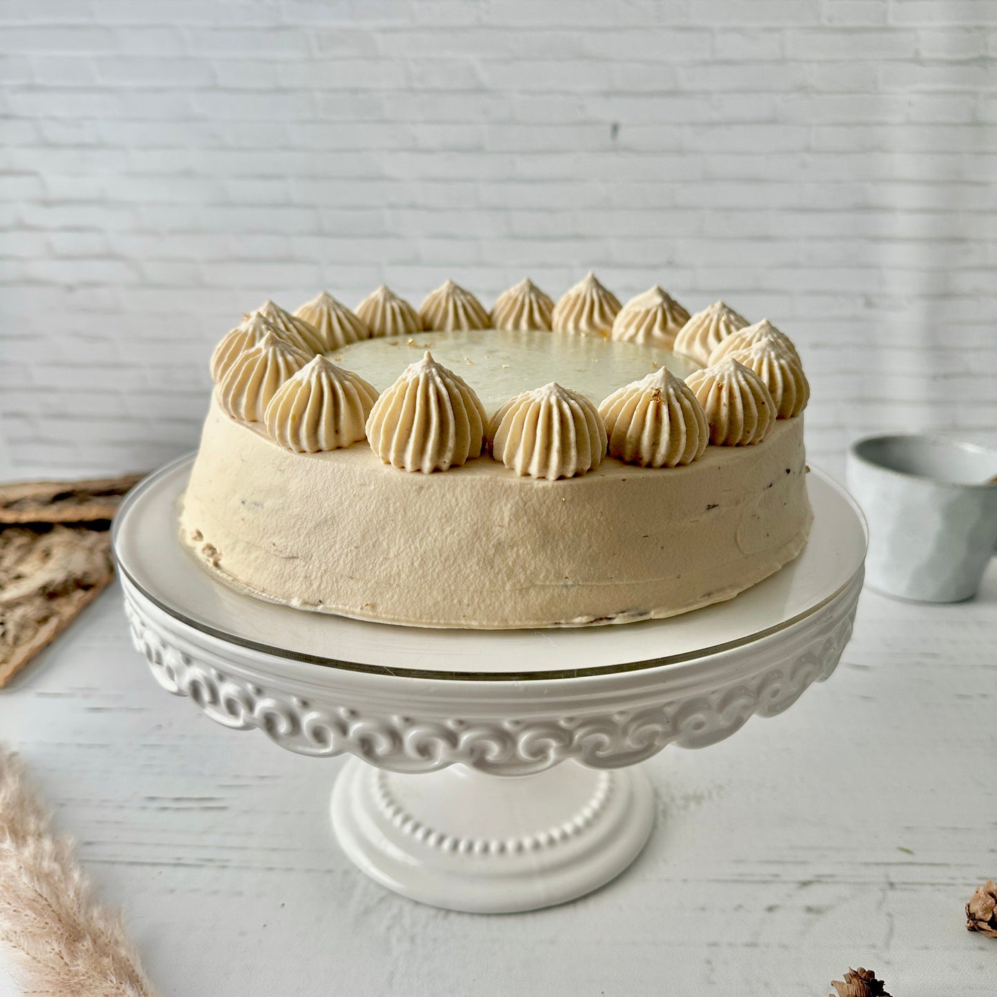 Coffee & Purple Sweet Potato Mille Crêpe Cake