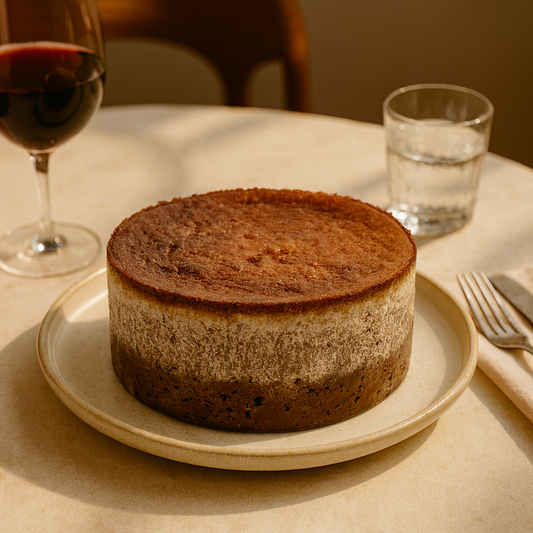 Basque Cheesecake: Chocolate with a Super Crunch Base