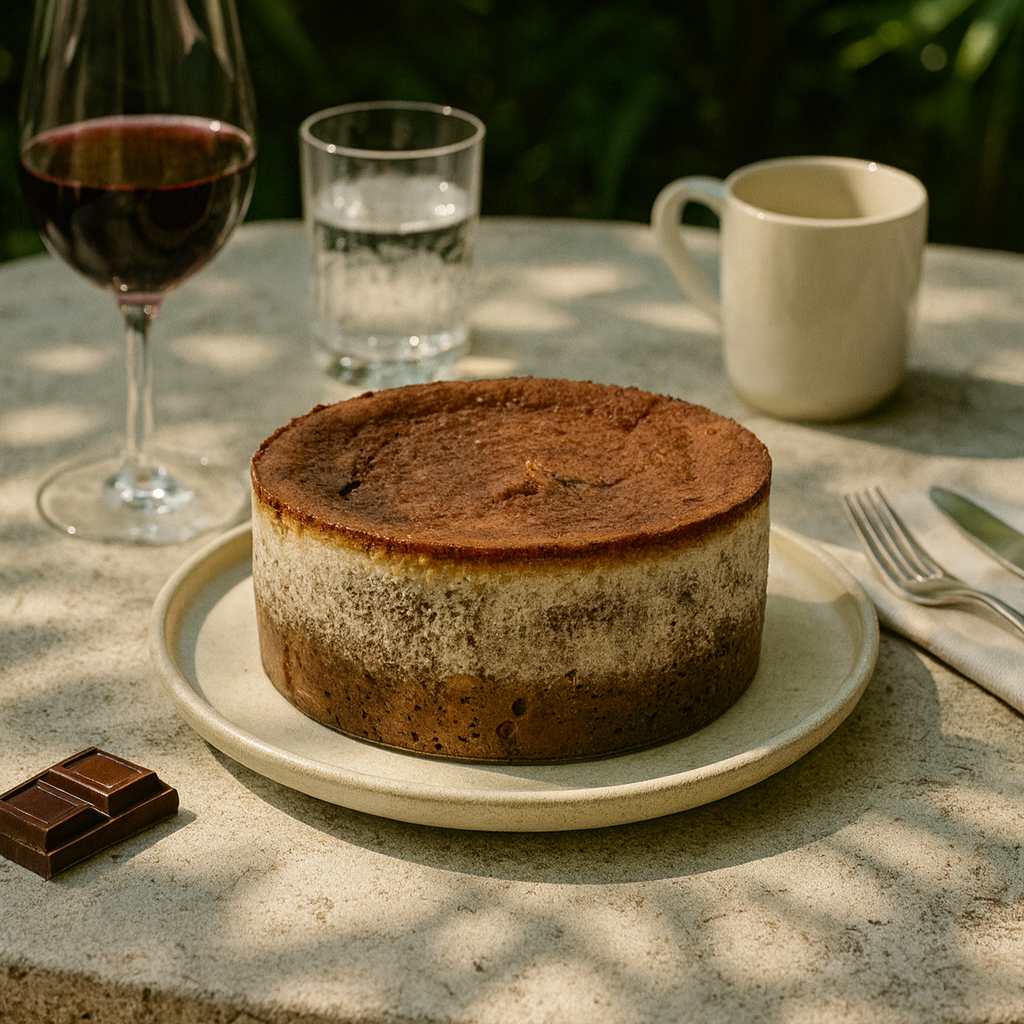 Basque Cheesecake: Chocolate with a Super Crunch Base
