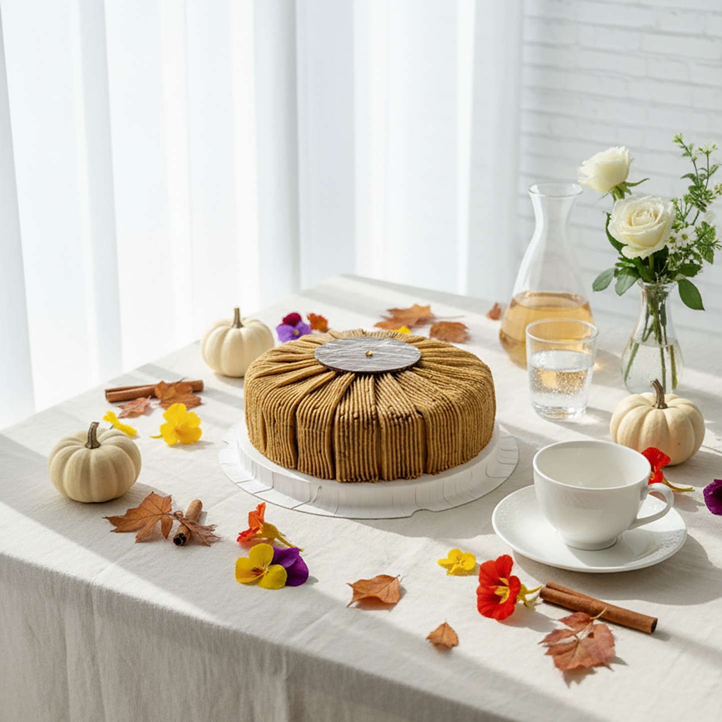 Caramel Chestnut Mille Crêpe Cake